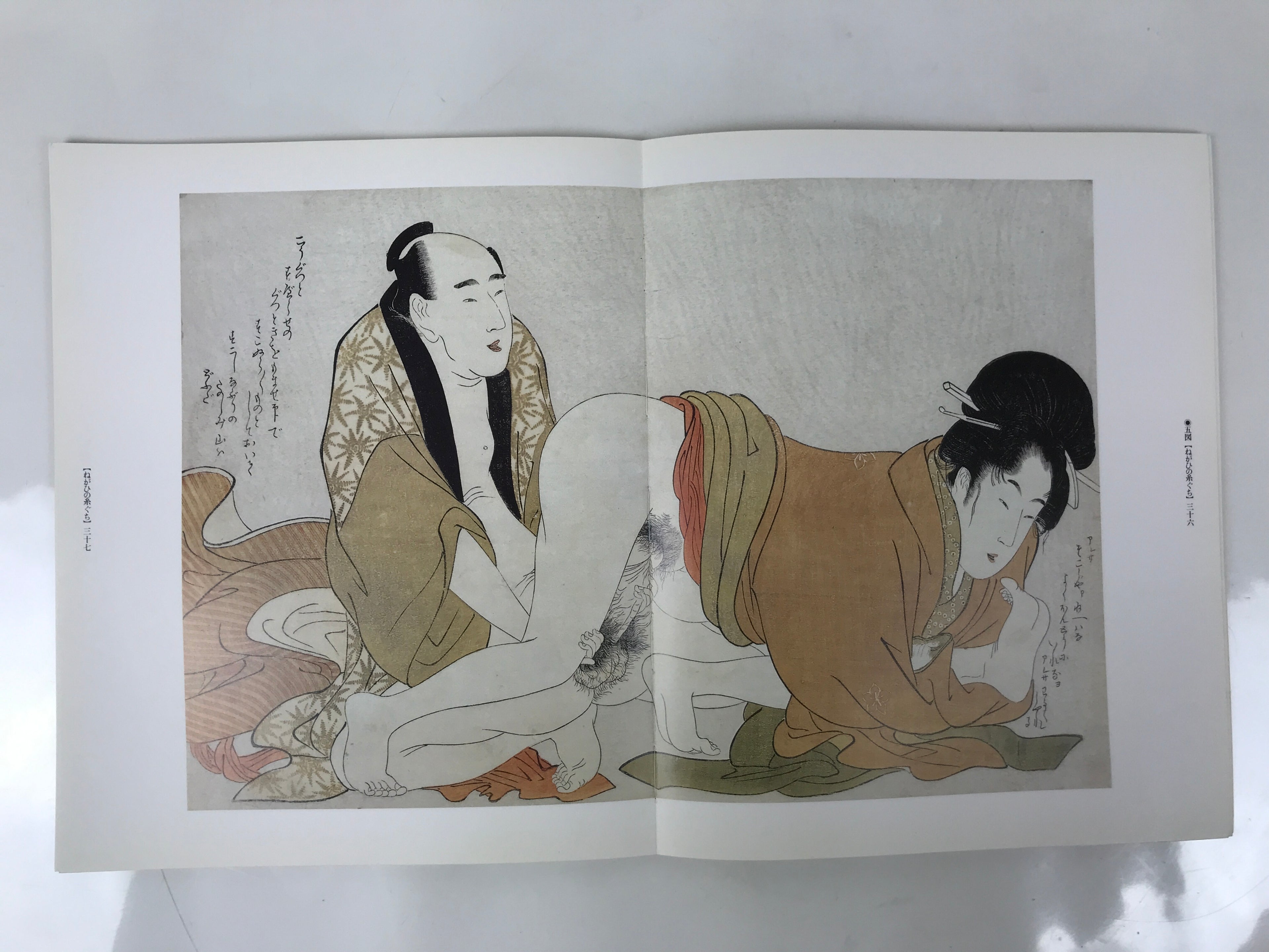 Japanese Shunga Ukiyoe Erotic Art Information Book Utamaro Woodblock Print FL409