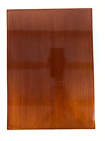 Japanese Shunkei Nuri Lacquered Wooden Open Fumibako Letter Box Fabric LWB171