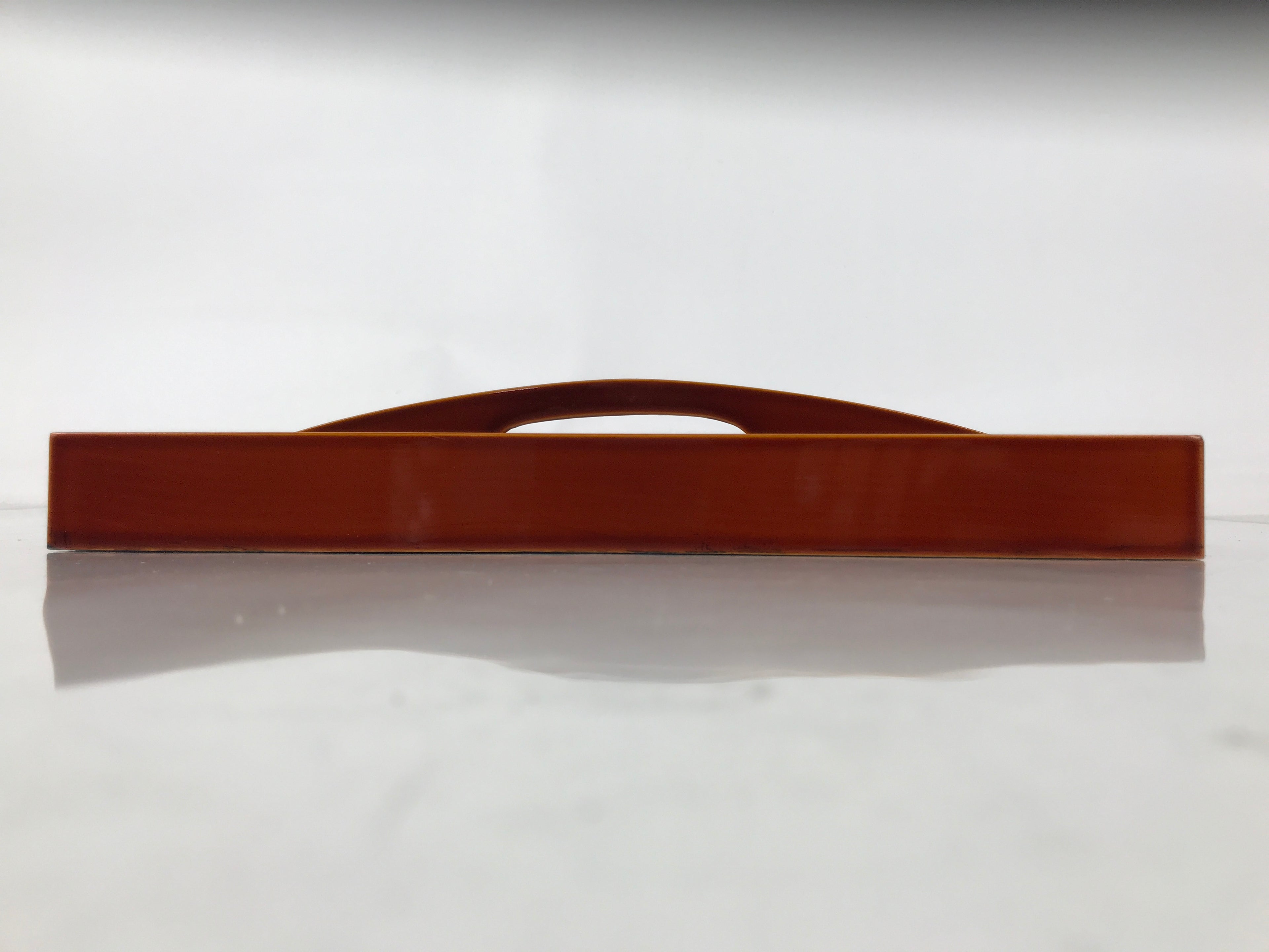 Japanese Shunkei Nuri Lacquered Wooden Stationery Organizer Tray Fabric LWB172