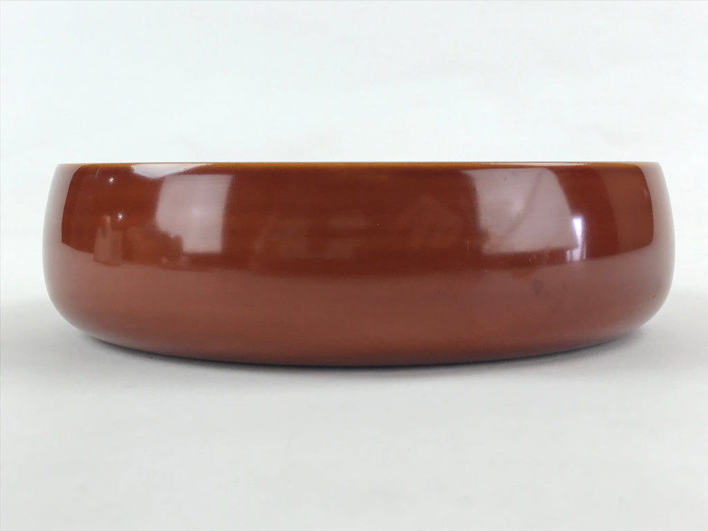 Japanese Shunkei-Nuri Lacquerware Wood Bowl Kashiki Vtg Tea Ceremony Brown UR957