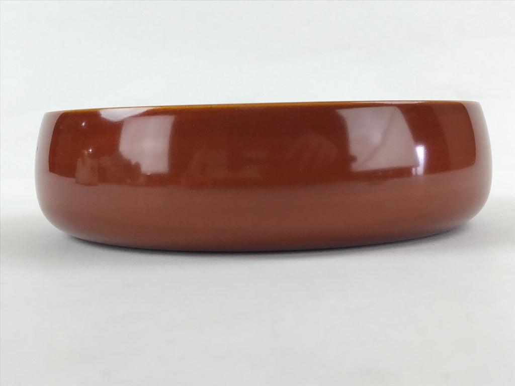 Japanese Shunkei-Nuri Lacquerware Wood Bowl Kashiki Vtg Tea Ceremony Brown UR957