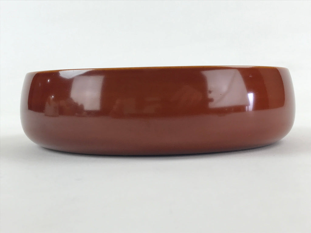 Japanese Shunkei-Nuri Lacquerware Wood Bowl Kashiki Vtg Tea Ceremony Brown UR957