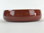 Japanese Shunkei-Nuri Lacquerware Wood Bowl Kashiki Vtg Tea Ceremony Brown UR957