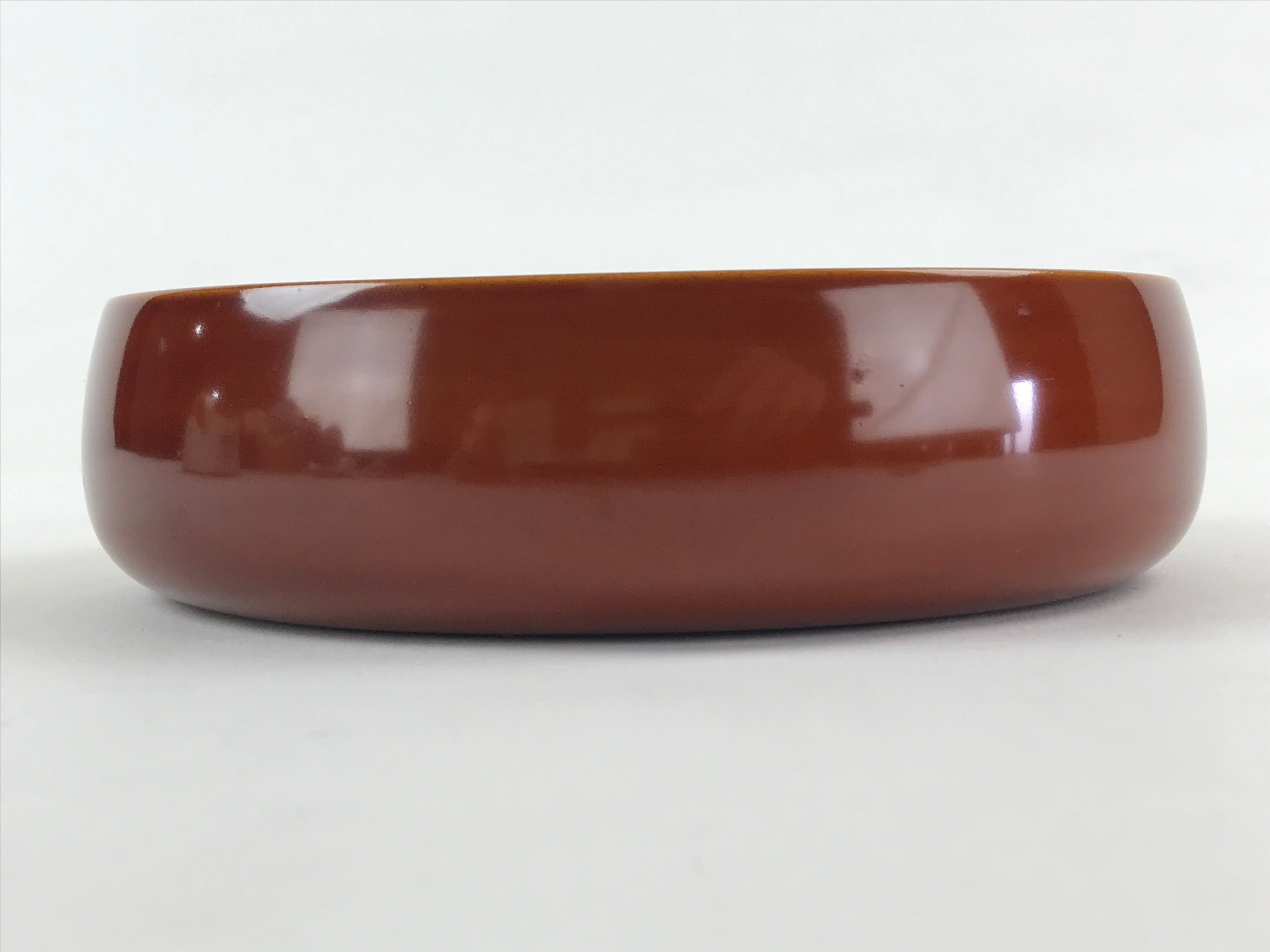 Japanese Shunkei-Nuri Lacquerware Wood Bowl Kashiki Vtg Tea Ceremony Brown UR957