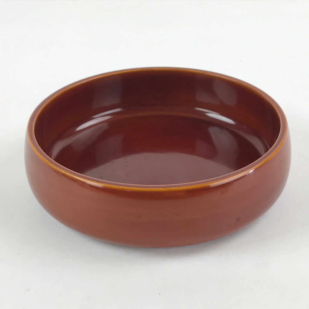 Japanese Shunkei-Nuri Lacquerware Wood Bowl Kashiki Vtg Tea Ceremony Brown UR957