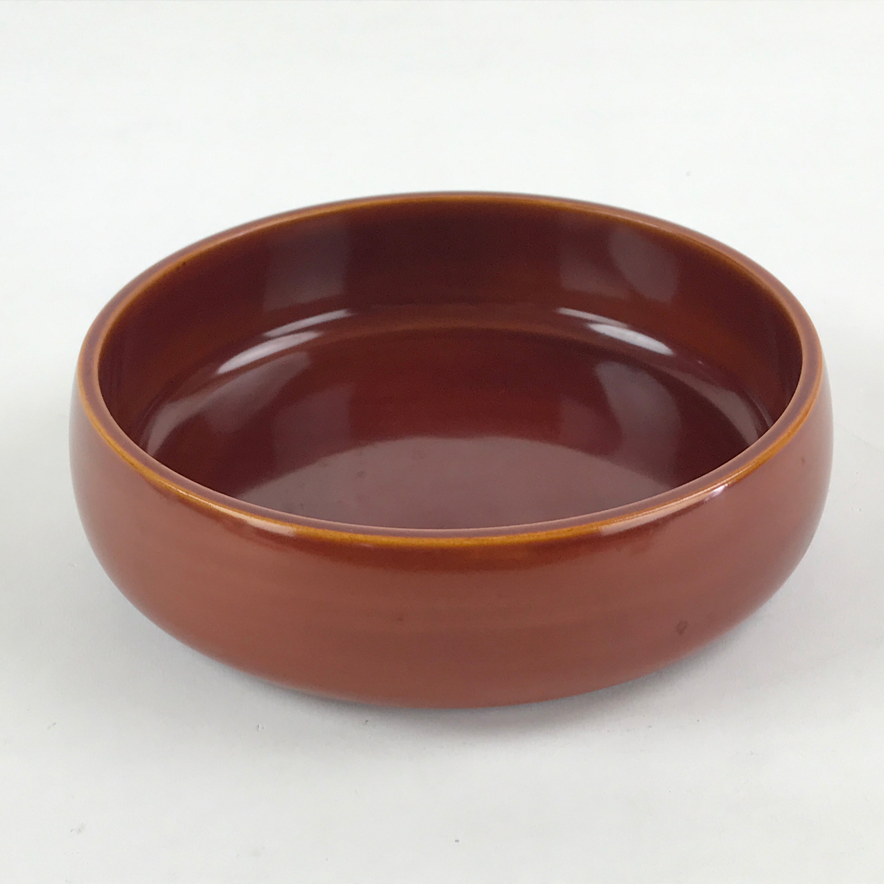 Japanese Shunkei-Nuri Lacquerware Wood Bowl Kashiki Vtg Tea Ceremony Brown UR957
