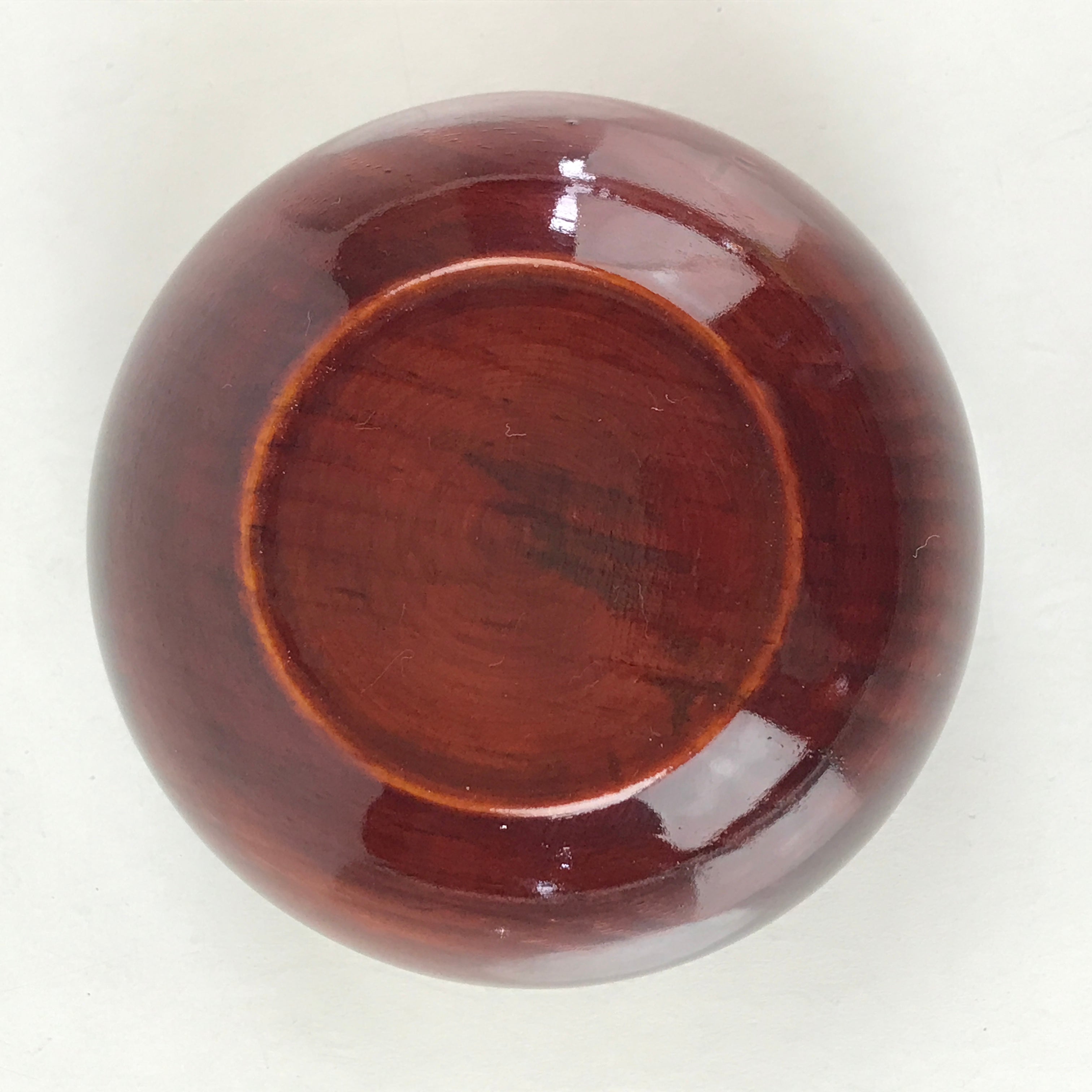 Japanese Shunkei-Nuri Lacquerware Wood Bowl Owan Vtg Kobachi Cup Brown UR917