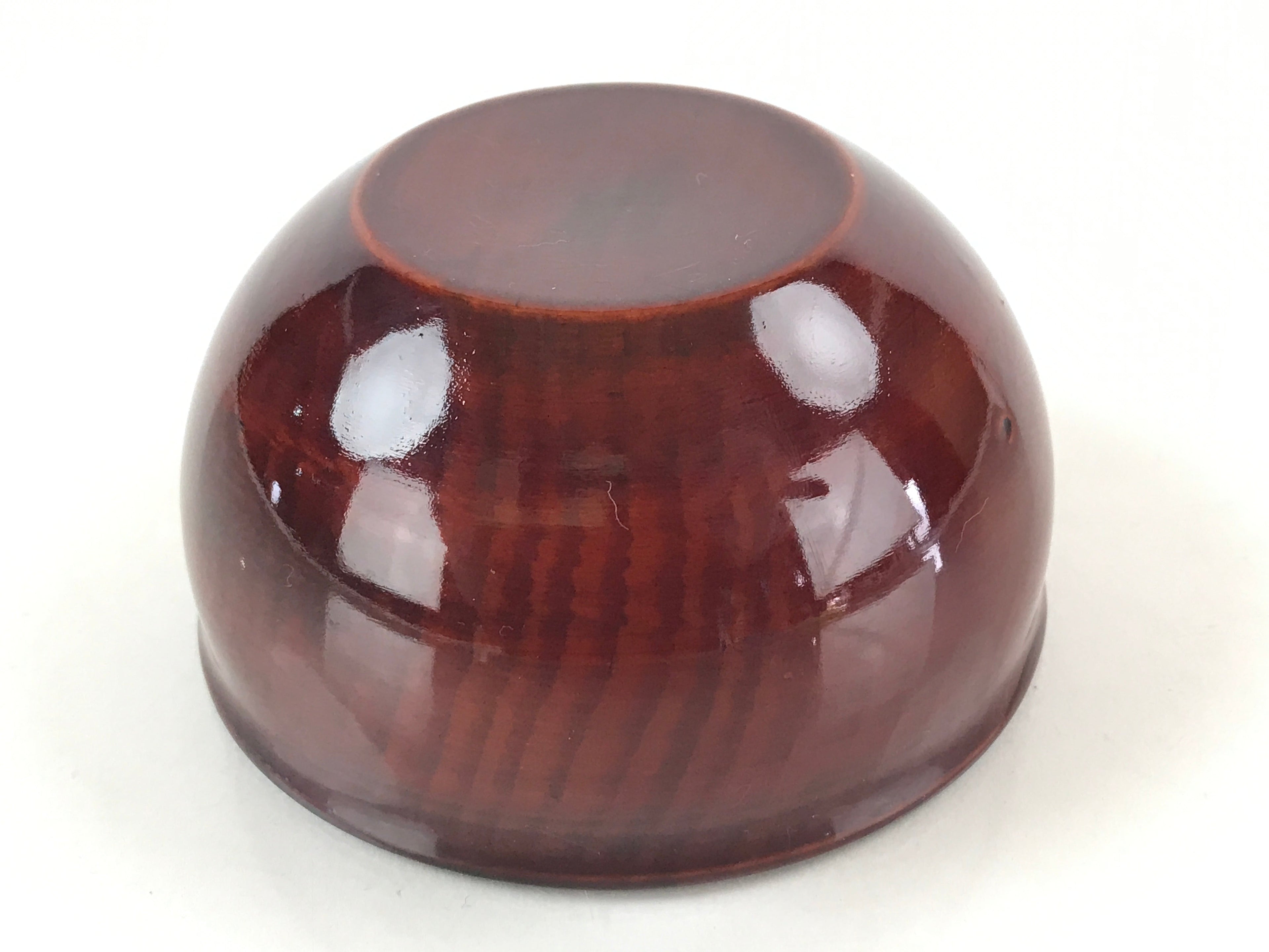 Japanese Shunkei-Nuri Lacquerware Wood Bowl Owan Vtg Kobachi Cup Brown UR917