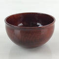 Japanese Shunkei-Nuri Lacquerware Wood Bowl Owan Vtg Kobachi Cup Brown UR917