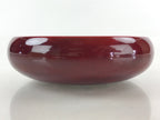 Japanese Shunkei-Nuri Lacquerware Wood Bowl Vtg Kashiki Tea Ceremony Red UR916