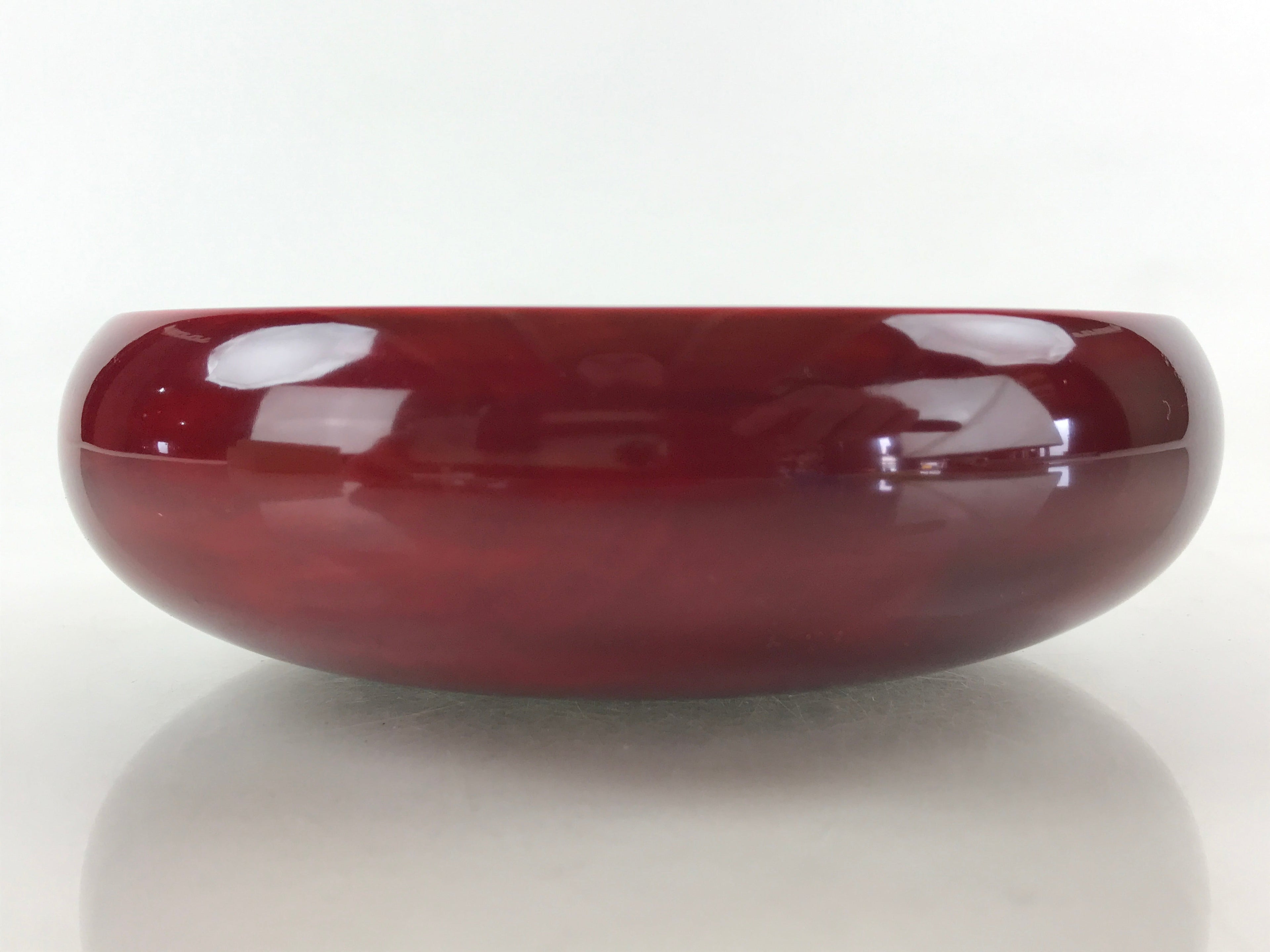 Japanese Shunkei-Nuri Lacquerware Wood Bowl Vtg Kashiki Tea Ceremony Red UR916