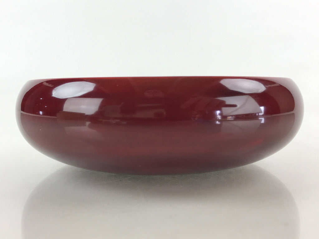 Japanese Shunkei-Nuri Lacquerware Wood Bowl Vtg Kashiki Tea Ceremony Red UR916