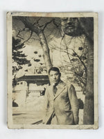 Japanese Shuurakuen Park Giant Buddha Photograph Vtg Aichi Daibutsu Sepia PH278
