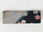 Japanese Silk Cloth Toothpick Case Vtg Small Fabric Yojiire Plum Blossom JK619