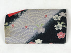 Japanese Silk Cloth Toothpick Case Vtg Small Fabric Yojiire Plum Blossom JK619