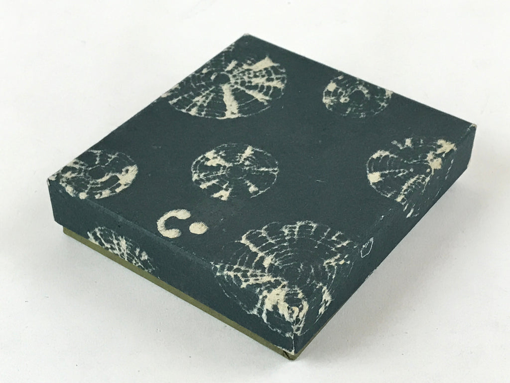 Japanese Silk Coin Purse Vtg Change Pouch Gamaguchi Clasp Blue Flowers KB72
