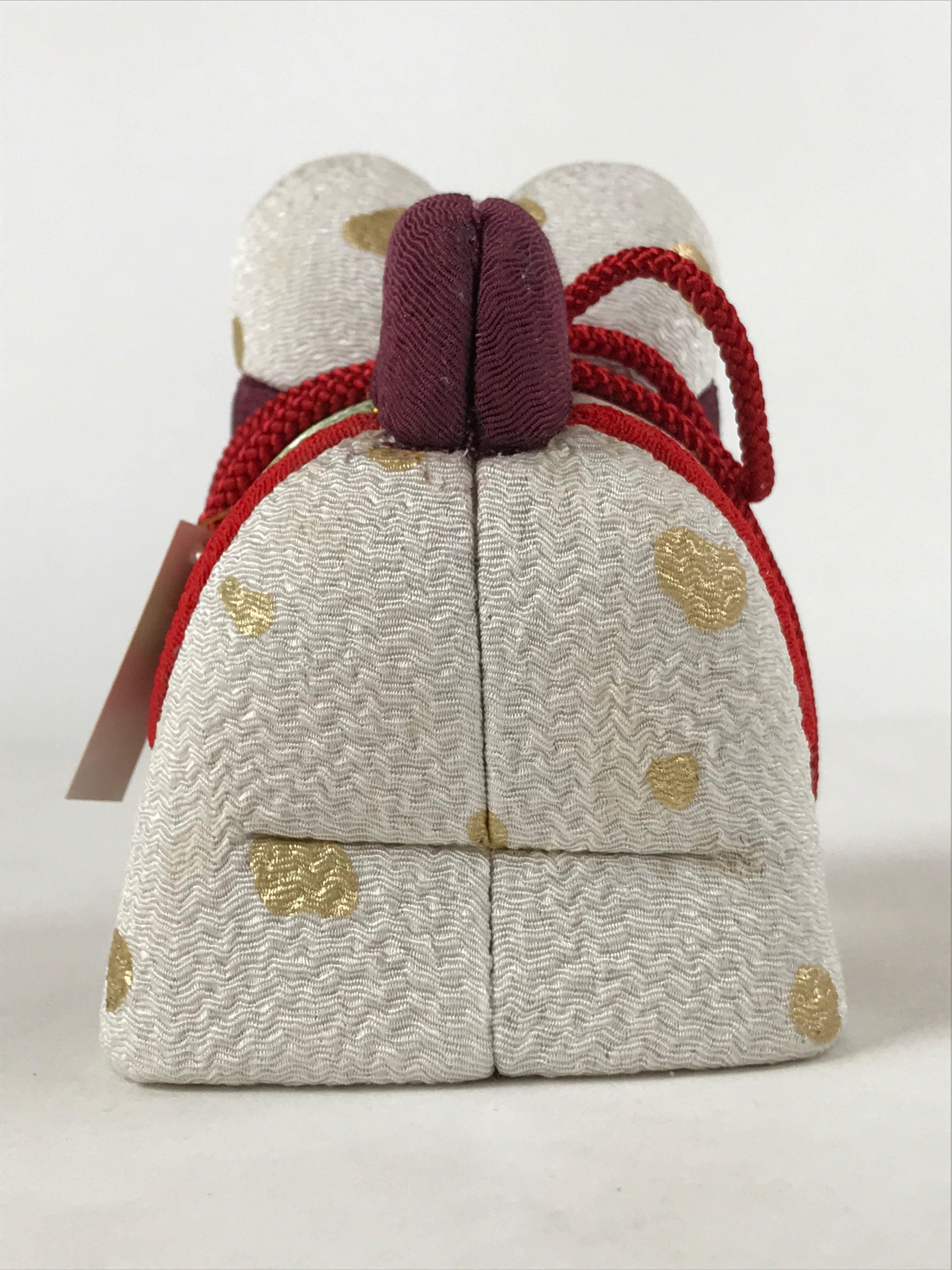 Japanese Silk Fabric Dog Inu Doll Vtg Chirimen Zaiku Traditional Craft BD966
