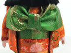 Japanese Silk Fabric Kimono Girl Doll Ichimatsu Vtg Ningyo Furisode Floral ST51