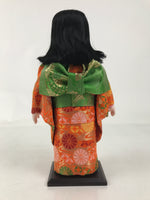 Japanese Silk Fabric Kimono Girl Doll Ichimatsu Vtg Ningyo Furisode Floral ST51
