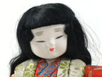 Japanese Silk Fabric Kimono Girl Doll Vtg Kimekomi Ningyo Figurine ST38