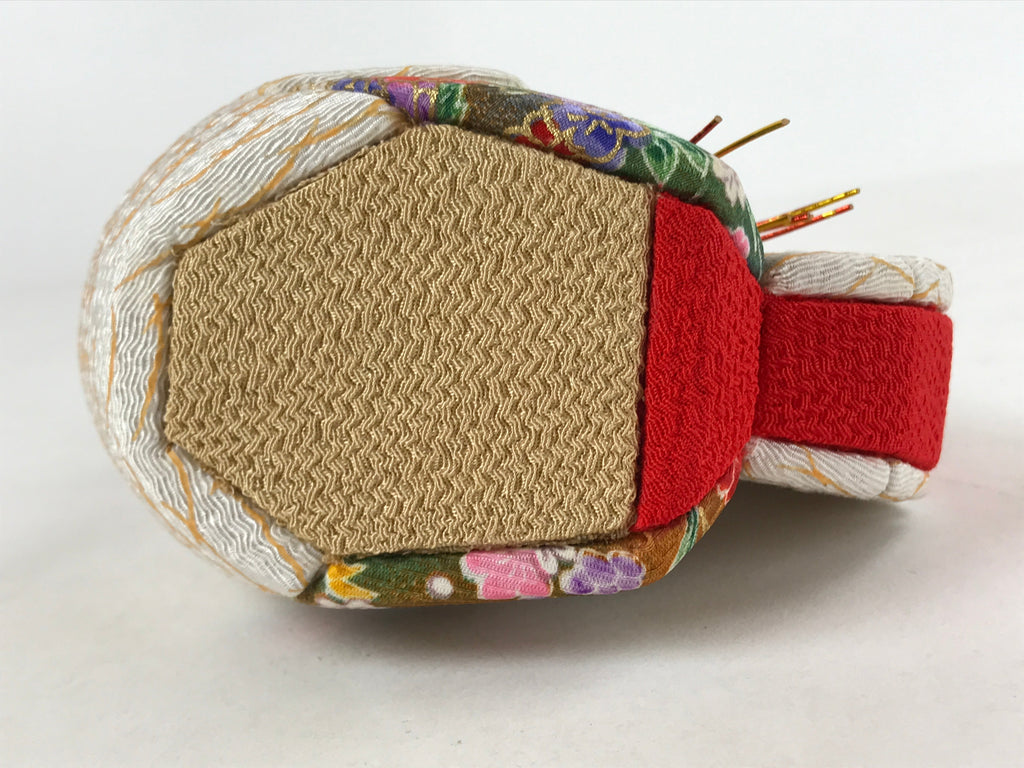 Japanese Silk Fabric Rooster Doll Vtg Chirimen Zaiku Traditional Craft BD965