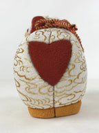 Japanese Silk Fabric Sheep Hitsuji Doll Vtg Chirimen Zaiku Traditional Craft BD9
