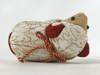 Japanese Silk Fabric Sheep Hitsuji Doll Vtg Chirimen Zaiku Traditional Craft BD9