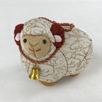Japanese Silk Fabric Sheep Hitsuji Doll Vtg Chirimen Zaiku Traditional Craft BD9