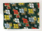 Japanese Silk Fabric Tea Ceremony Pouch Sukiyabukuro Vtg Green Floral KB82