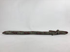 Japanese Silk Folding Fan Case Vtg Maisen Sensubukuro Red Gray Leaves KB76