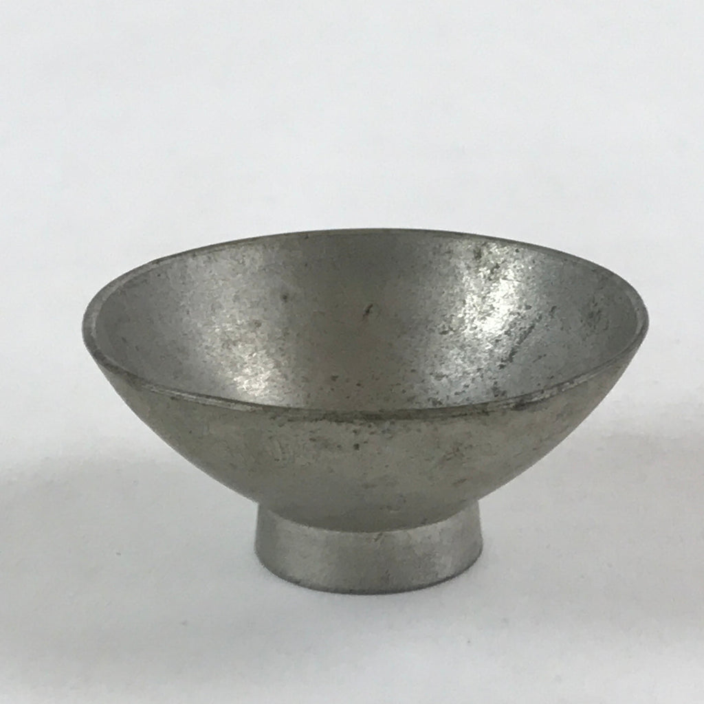 Japanese Silver Plated Copper Sake Cup Sakazuki Commemorative