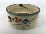 Japanese Small Ceramic Suiban Flower Vase Pottery Ikebana Arrangement Plum Y444