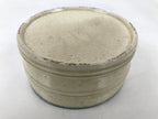 Japanese Small Ceramic Suiban Flower Vase Pottery Ikebana Arrangement Plum Y444