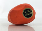 Japanese Small Clay Cow Figurine Vtg Zodiac Ushi Okimono Statue Decor Red ST77
