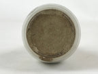 Japanese Small Sake Bottle Ceramic Tokkuri Vtg Gray Brown Leaves Design TS592