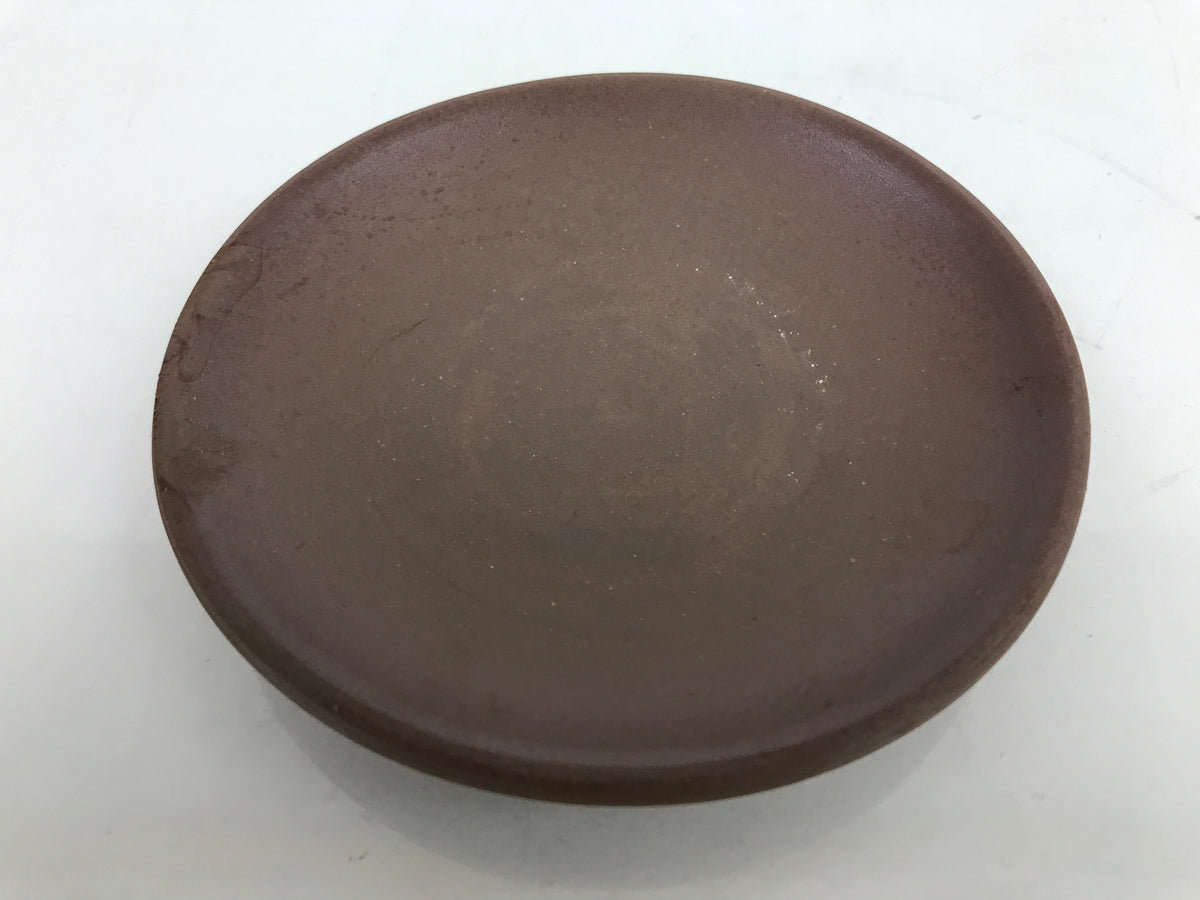 Japanese Small Serving Plate Vtg Meimeizara Maple Leaves Round Brown Y142