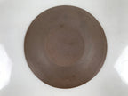 Japanese Small Serving Plate Vtg Meimeizara Maple Leaves Round Brown Y142