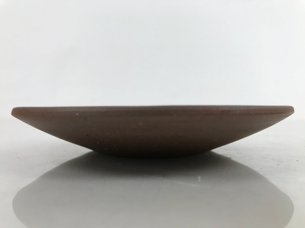 Japanese Small Serving Plate Vtg Meimeizara Maple Leaves Round Brown Y142