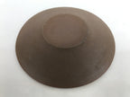 Japanese Small Serving Plate Vtg Meimeizara Maple Leaves Round Brown Y143