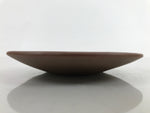 Japanese Small Serving Plate Vtg Meimeizara Maple Leaves Round Brown Y143