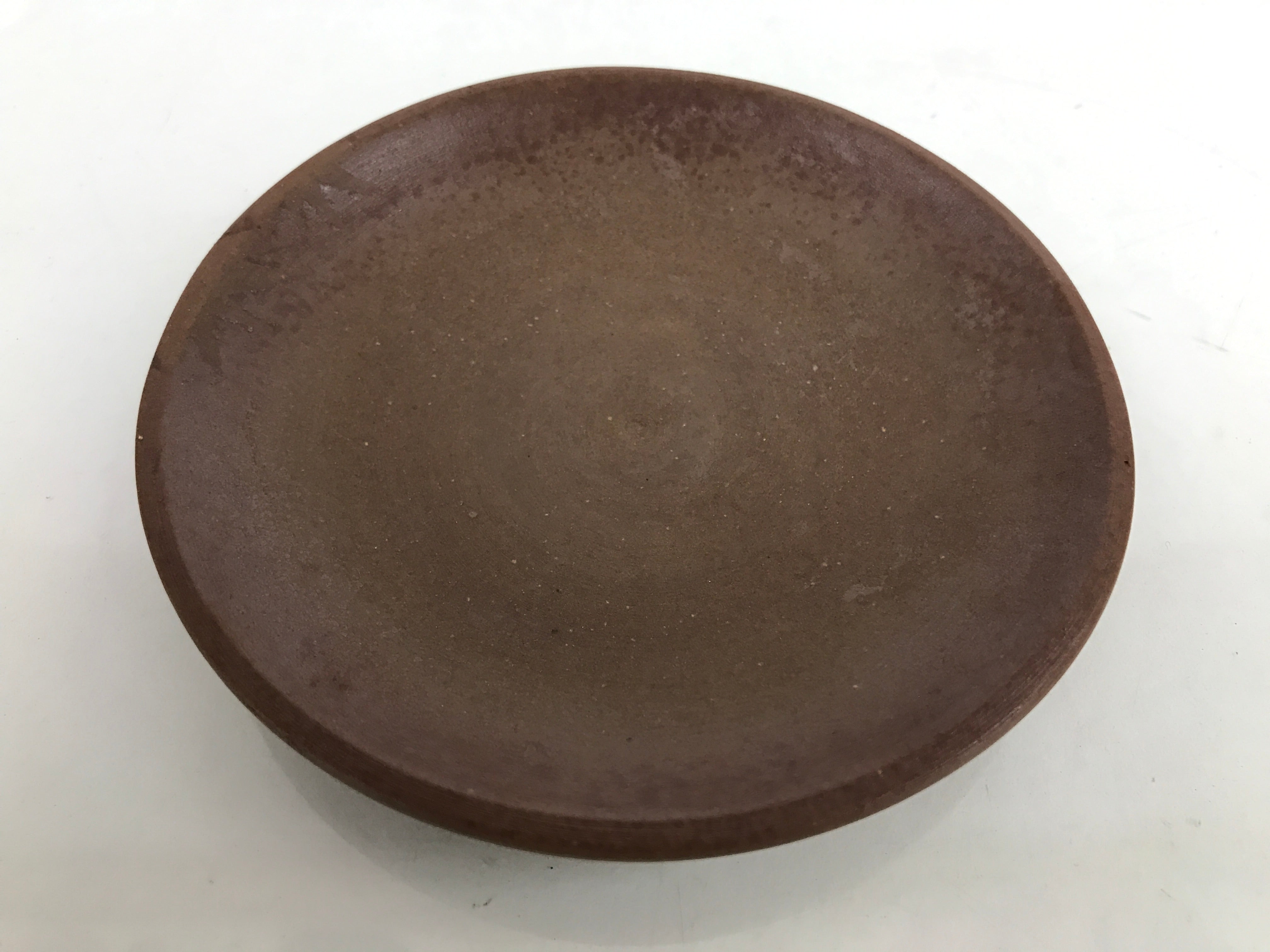 Japanese Small Serving Plate Vtg Meimeizara Maple Leaves Round Brown Y144