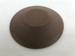 Japanese Small Serving Plate Vtg Meimeizara Maple Leaves Round Brown Y144