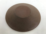 Japanese Small Serving Plate Vtg Meimeizara Maple Leaves Round Brown Y145