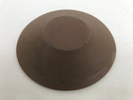 Japanese Small Serving Plate Vtg Meimeizara Maple Leaves Round Brown Y146