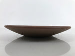 Japanese Small Serving Plate Vtg Meimeizara Maple Leaves Round Brown Y146