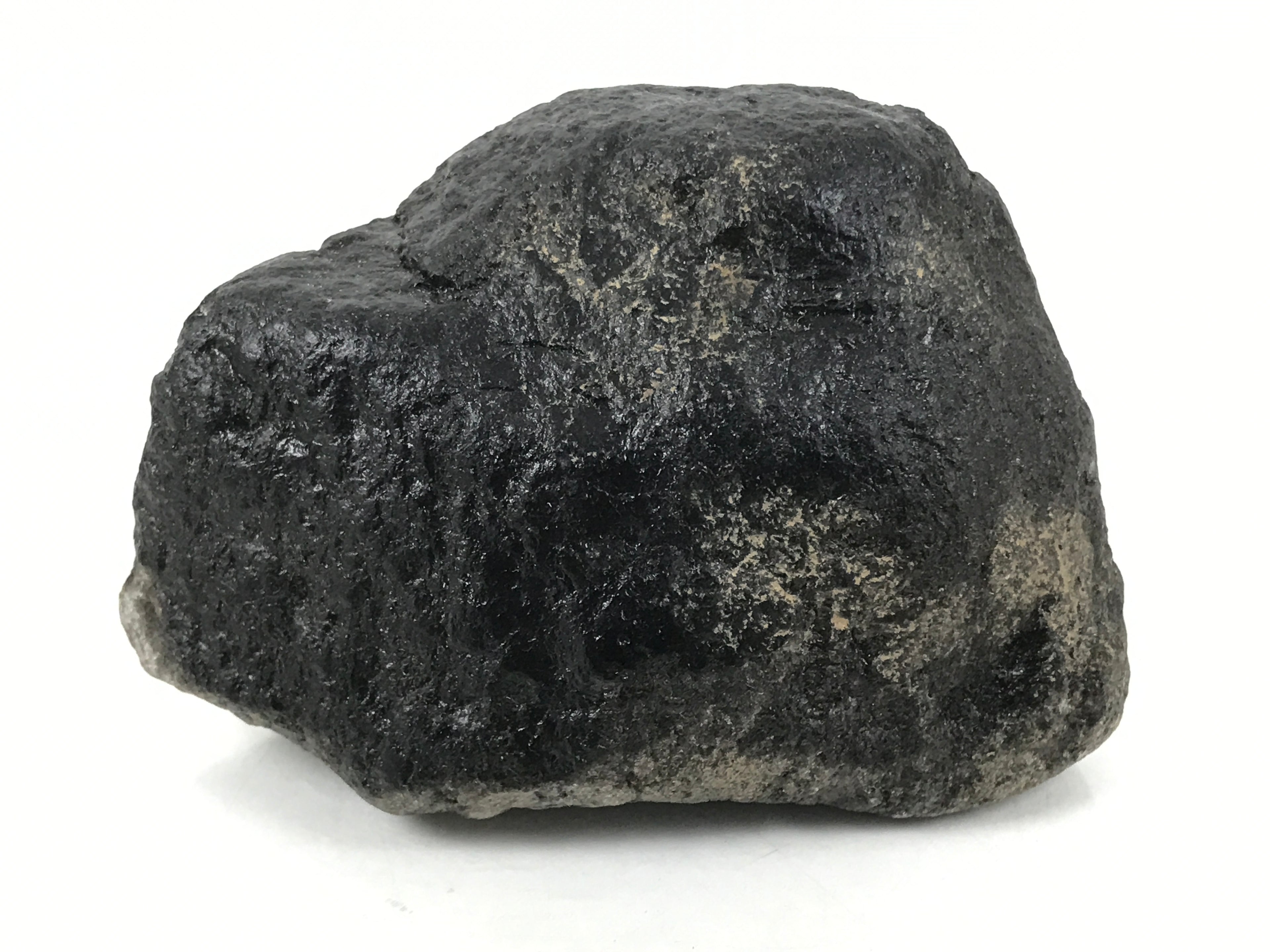 Japanese Small Viewing Stone Suiseki Vtg Zen Buddhist Black JK861