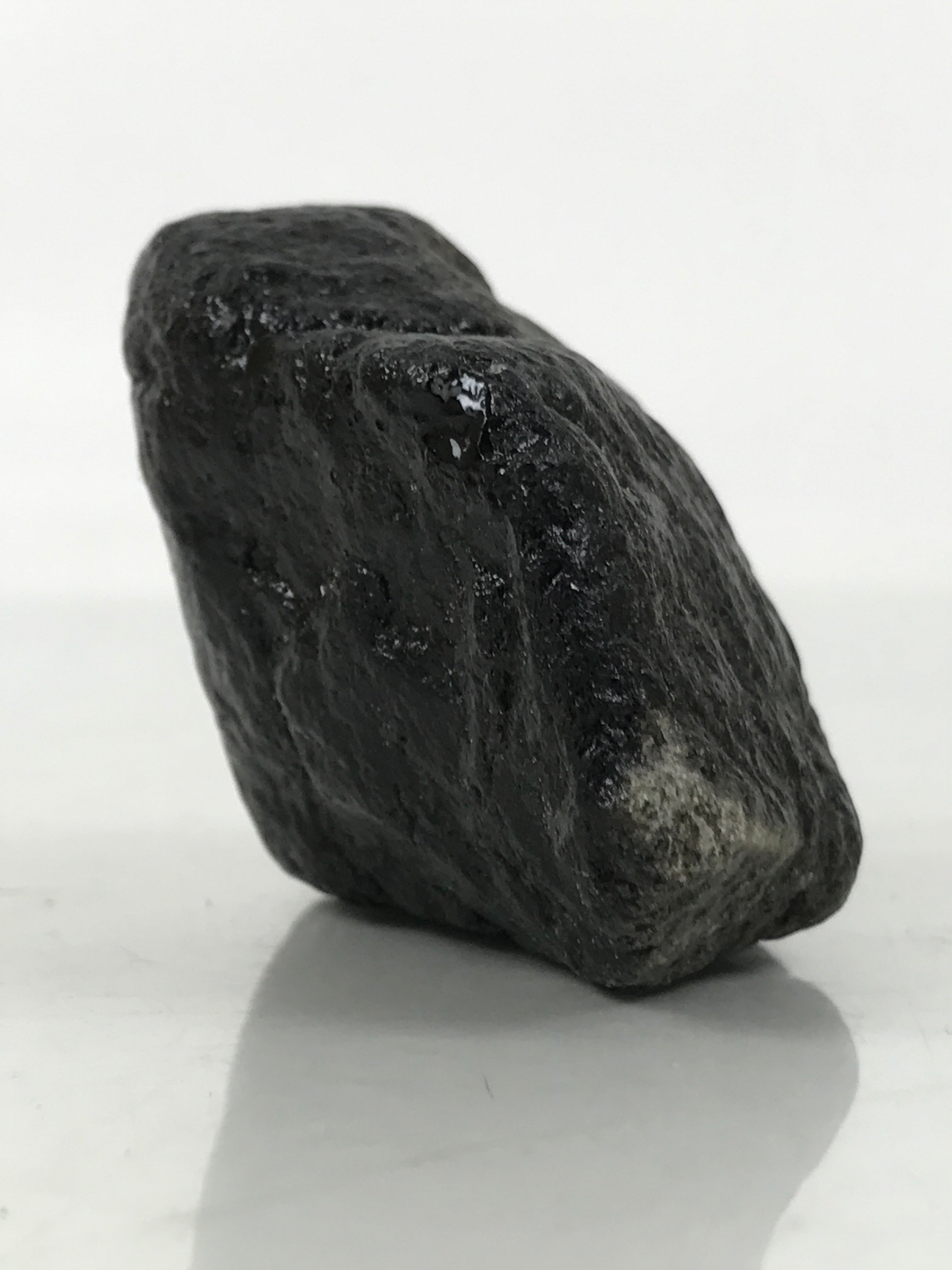 Japanese Small Viewing Stone Suiseki Vtg Zen Buddhist Black JK861