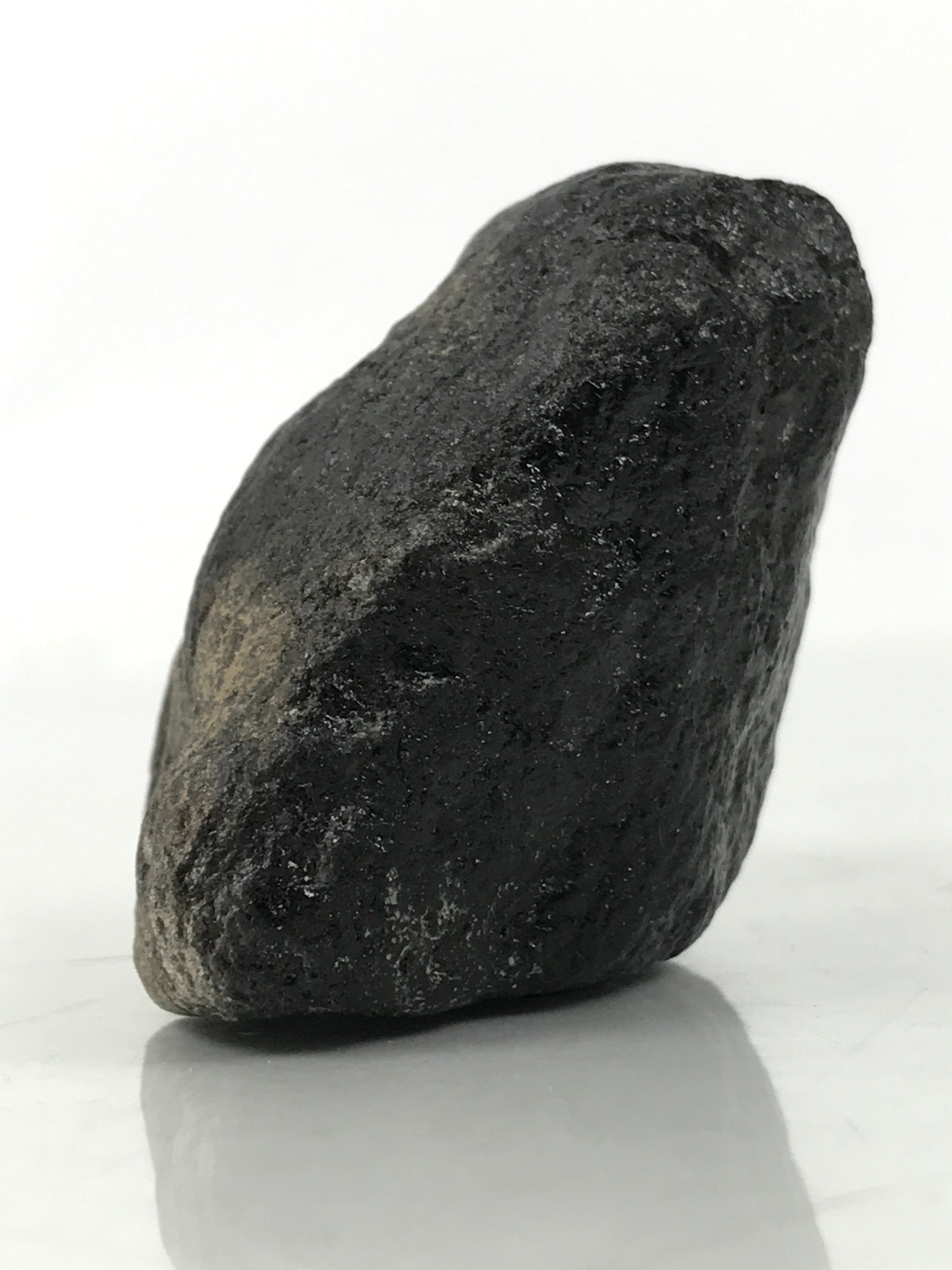 Japanese Small Viewing Stone Suiseki Vtg Zen Buddhist Black JK861