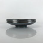 Japanese Smoked Silver Brass Metal Drink Saucer Vtg Chataku Coaster 4pc L240