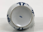 Japanese Sometsuke Porcelain Lidded Teapot Vtg Kyusu Blue White Bamboo Y575